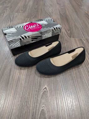 Skechers Cleo Sport What A Move Women's Flats Black Size 9